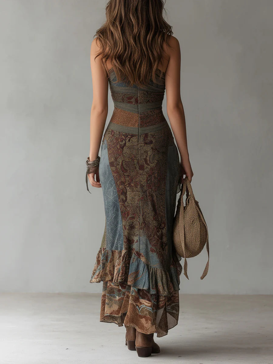 Elena | Vestido Maxi Estampado