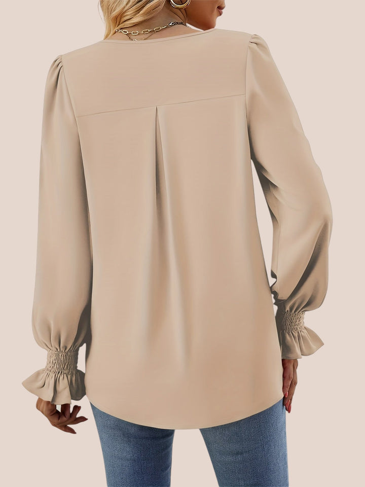 Mira | Blouse Élégante avec Col en V