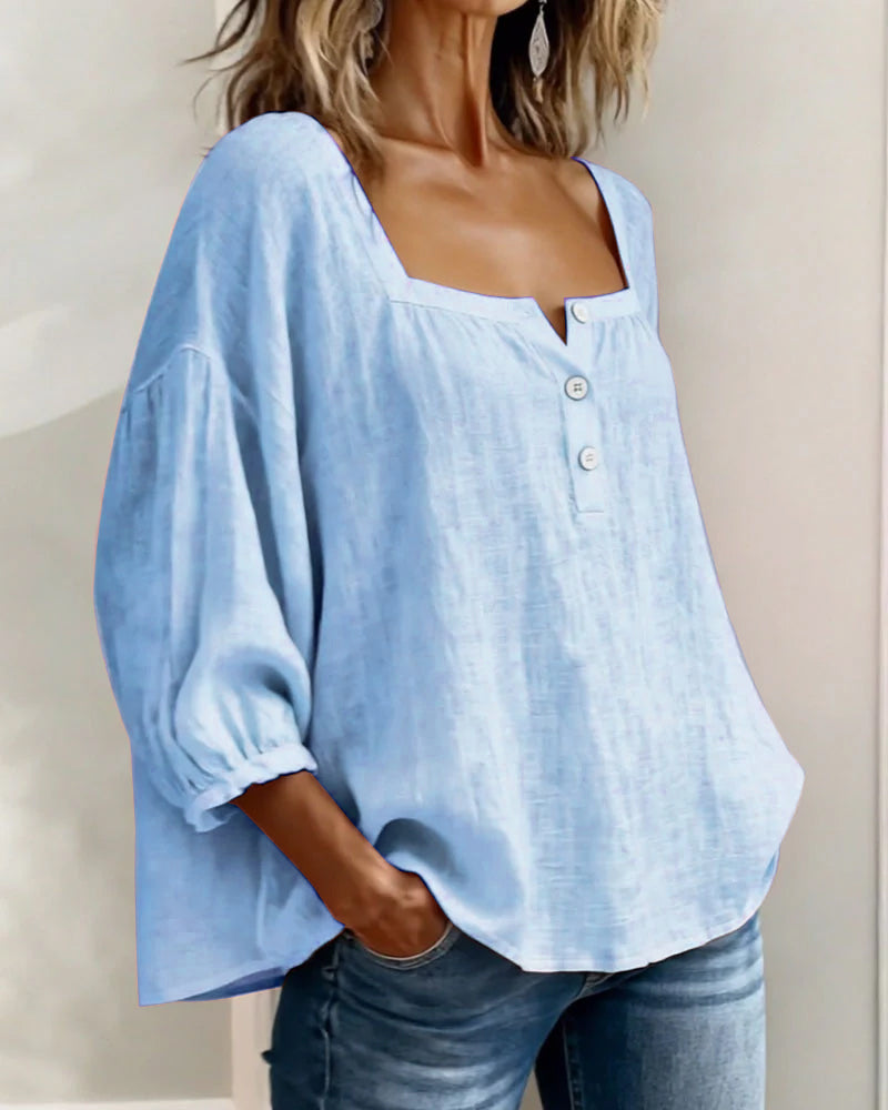Alexandra | Blusa de cuello cuadrado