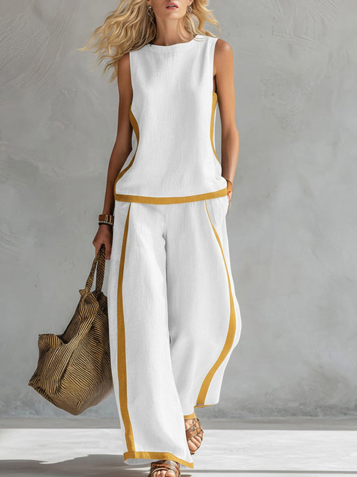 Eva | Conjunto Top y Pantalón de Lino