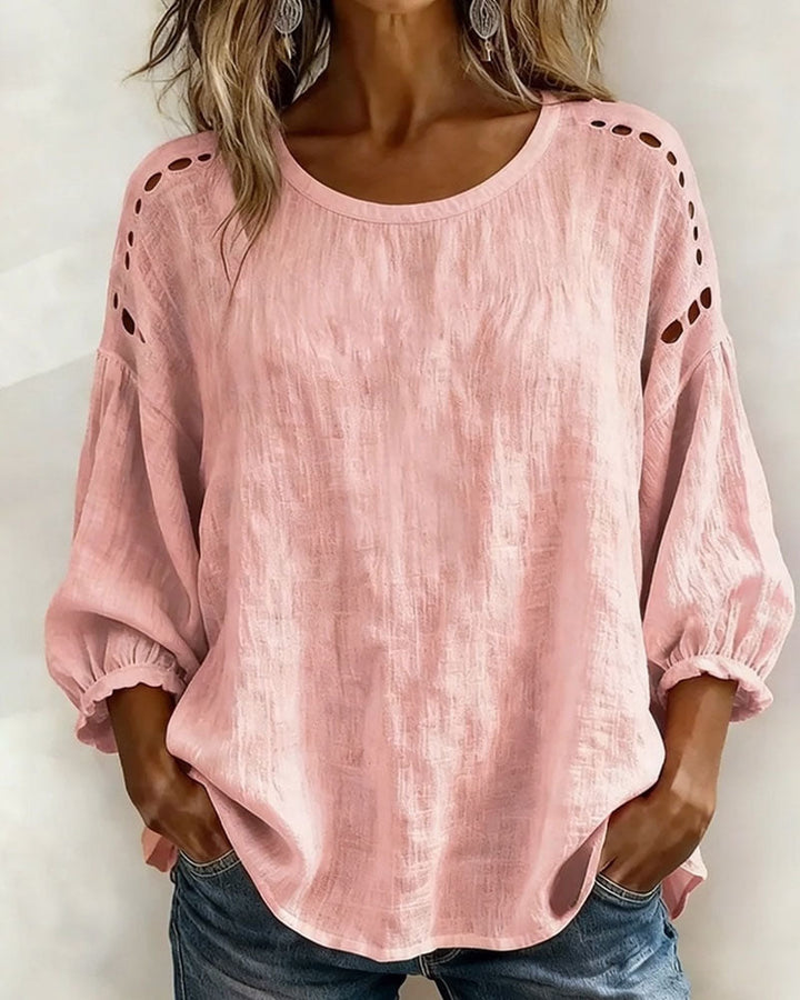 Victoria | Blusa de algodón Y Lino