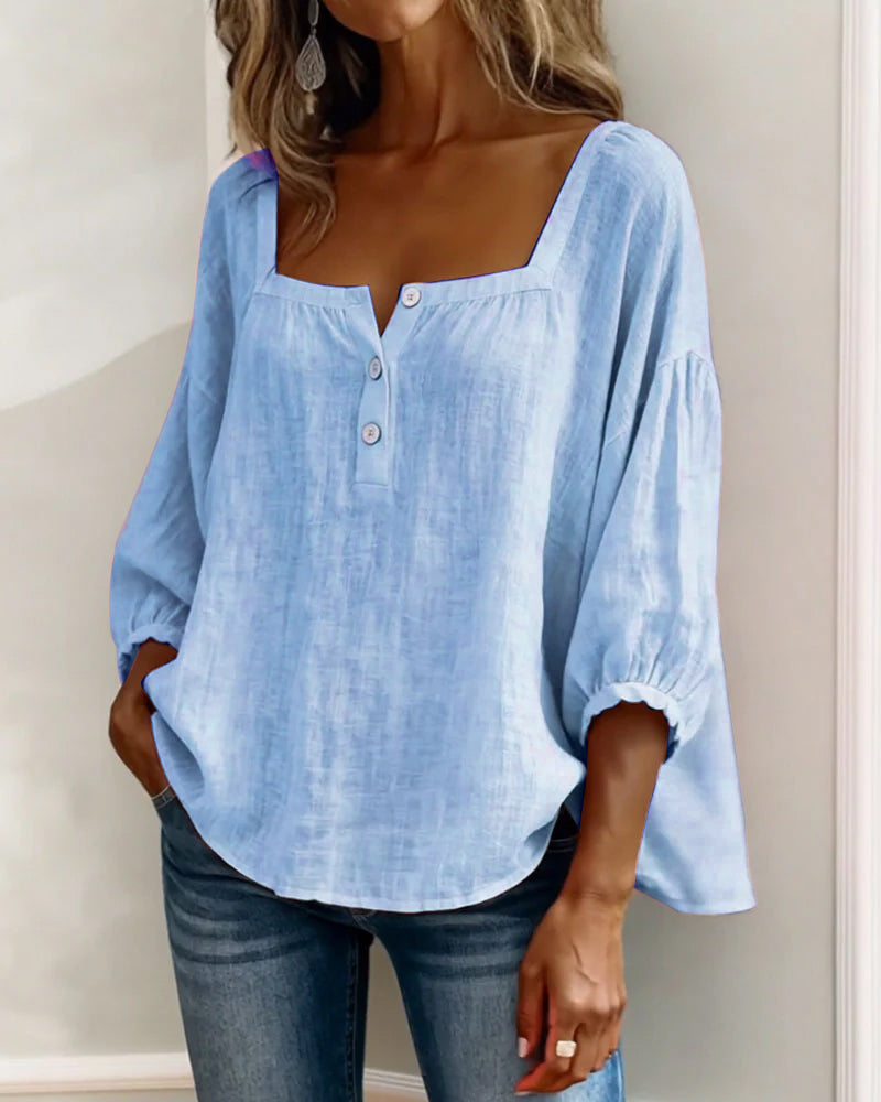 Alexandra | Blusa de cuello cuadrado