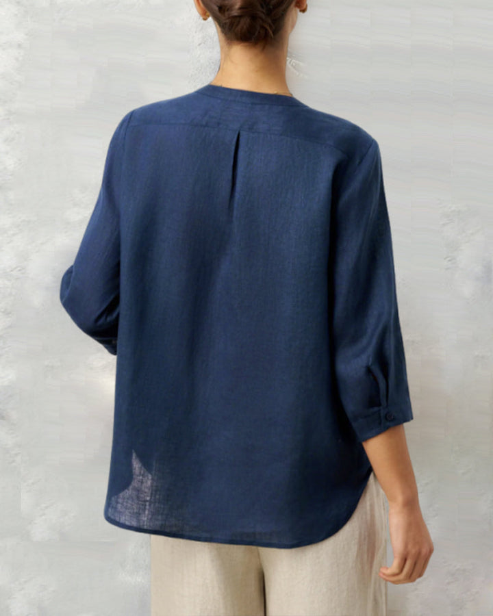 Rosa | Camisa de algodón con botones