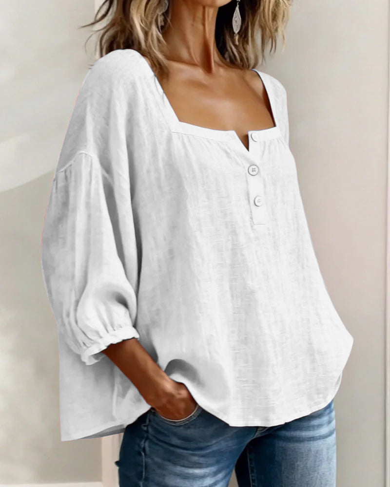 Alexandra | Blusa de cuello cuadrado