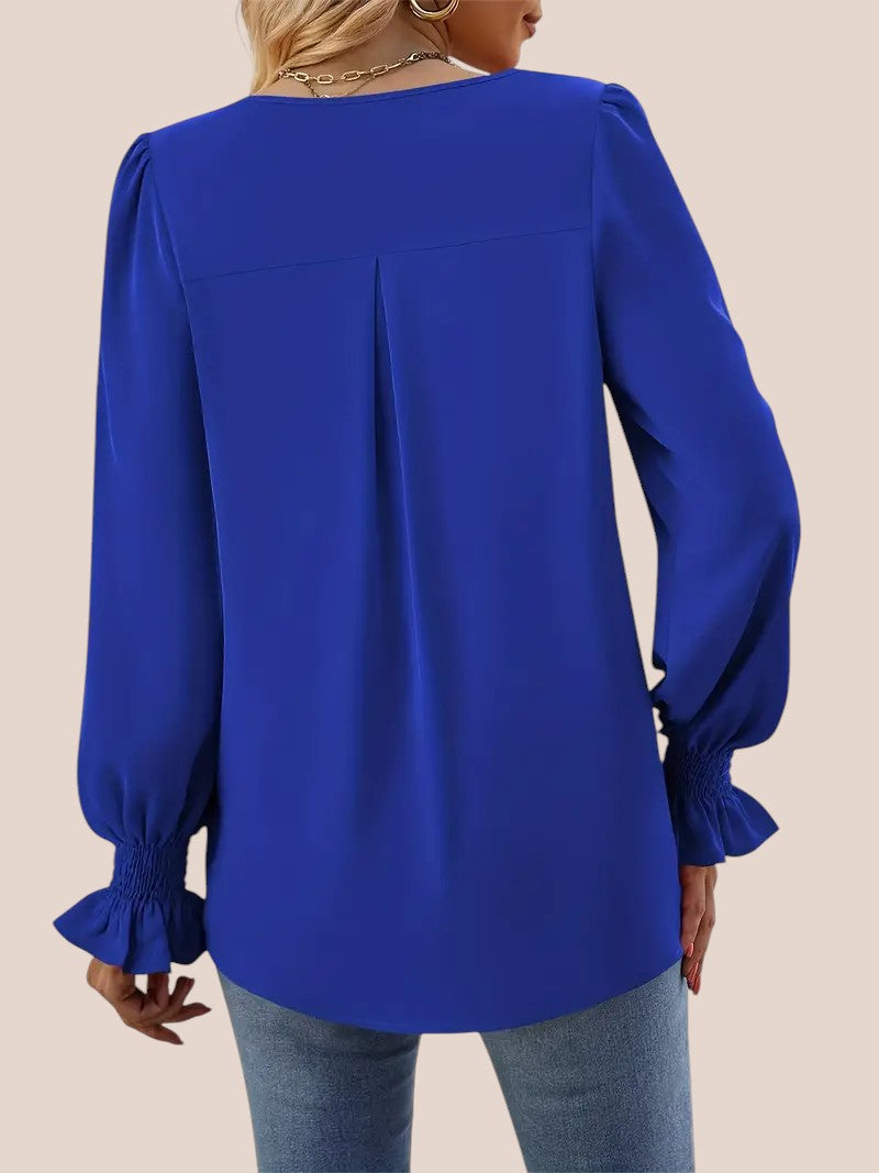 Mira | Blouse Élégante avec Col en V