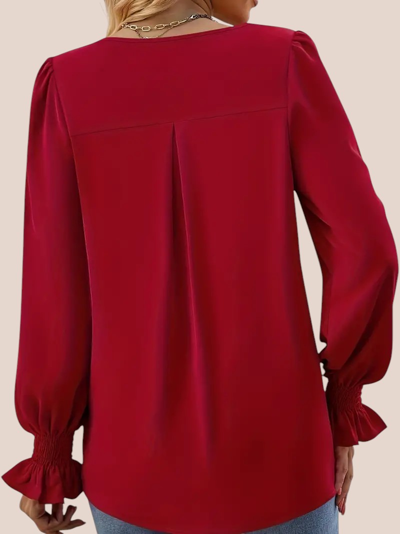 Mira | Blouse Élégante avec Col en V