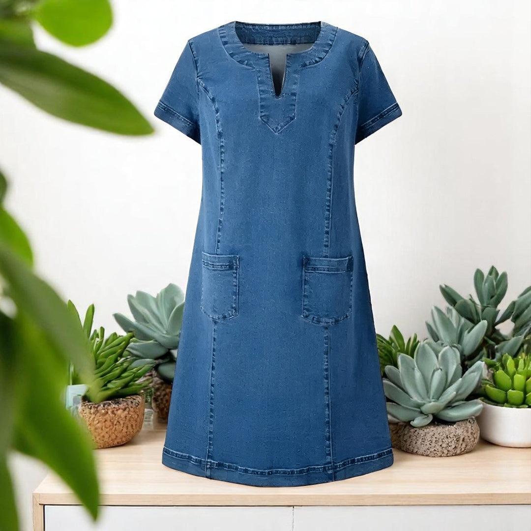 Julia | Vestido de Denim Suave