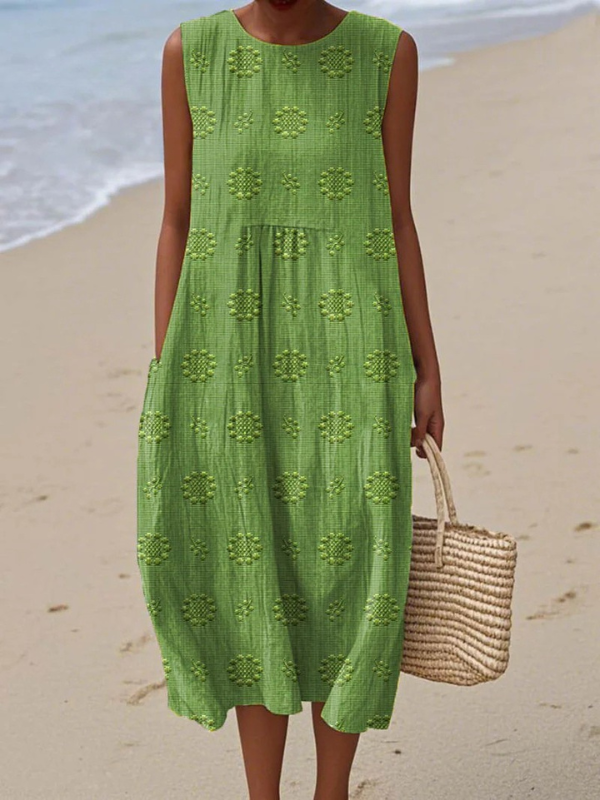 Rosa | Vestido Midi bordado