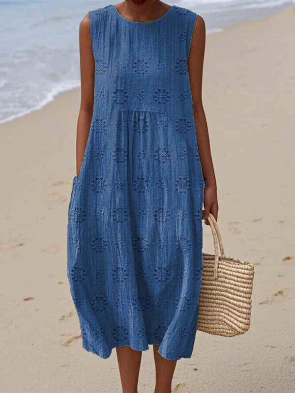 Rosa | Vestido Midi bordado