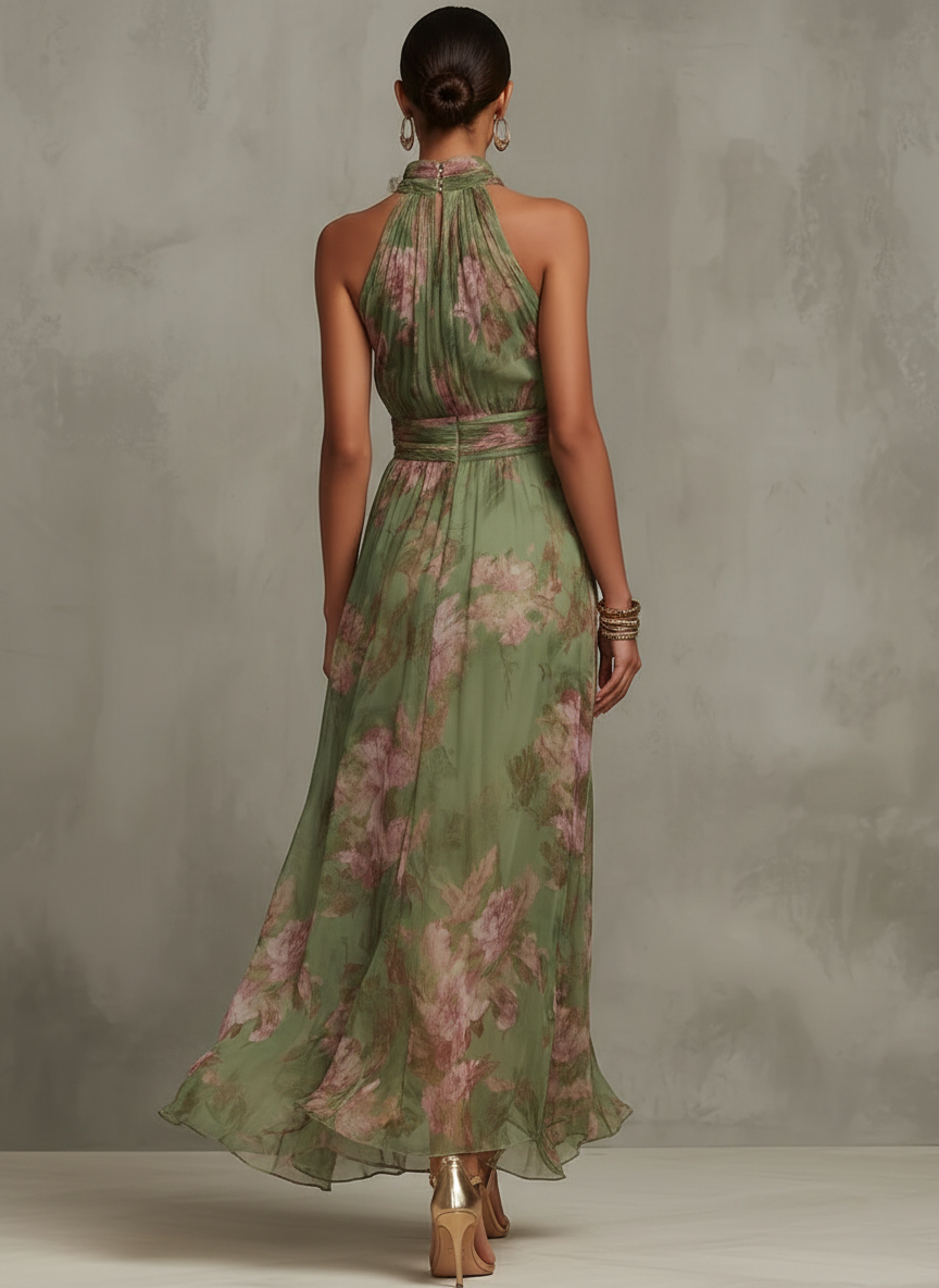 Serena | Elegante Vestido Maxi de Chiffon