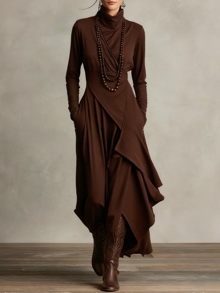 Aurelia |  Vestido largo con cuello alto