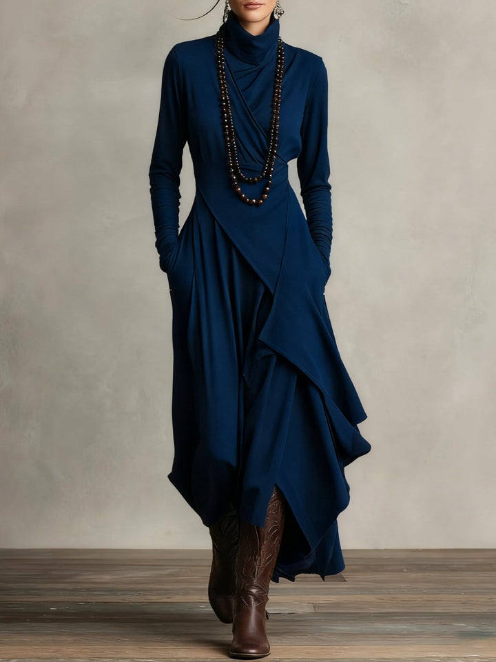 Aurelia |  Vestido largo con cuello alto