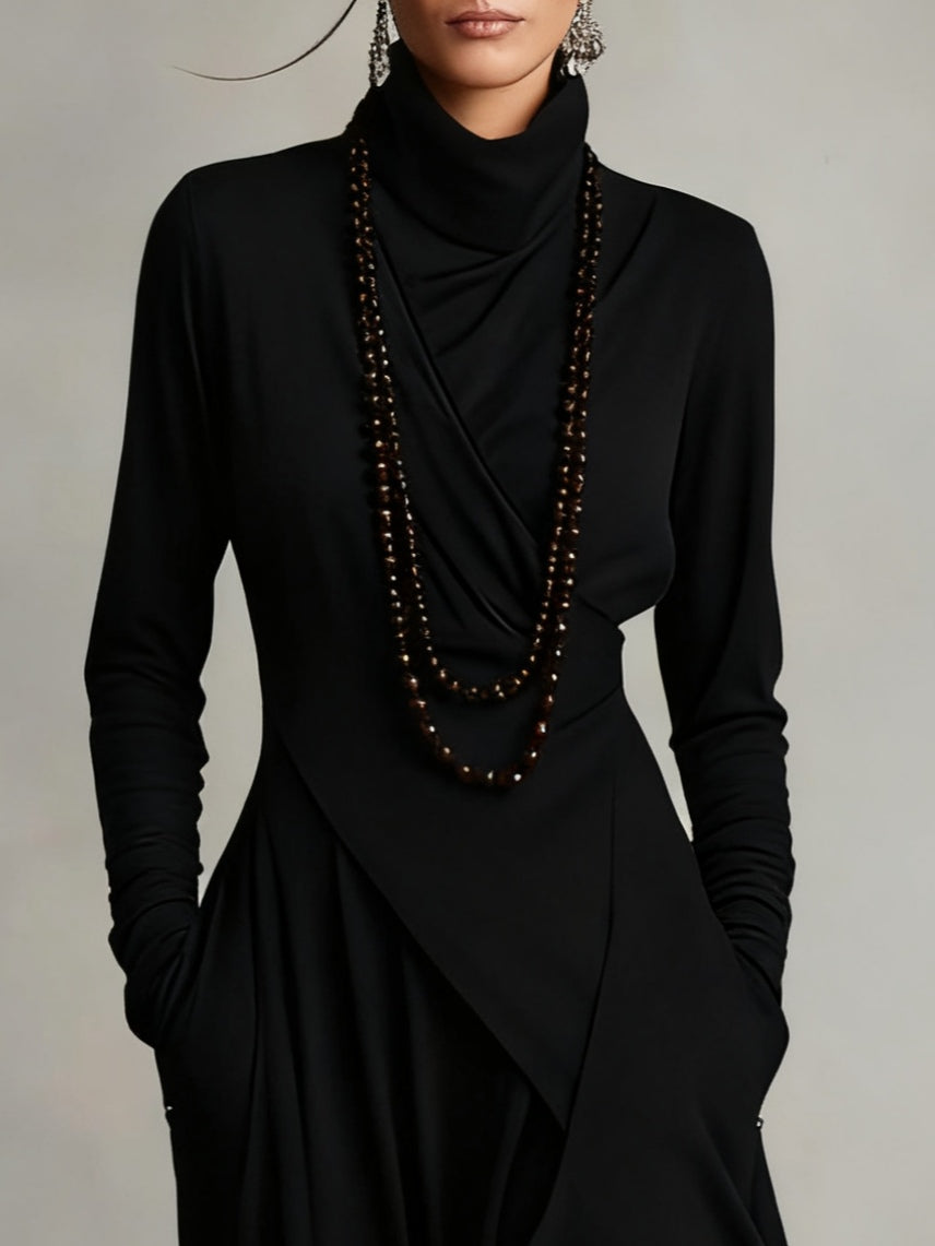 Aurelia |  Vestido largo con cuello alto