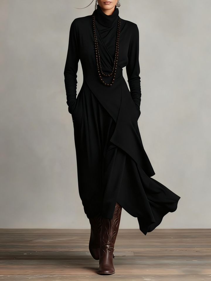 Aurelia |  Vestido largo con cuello alto