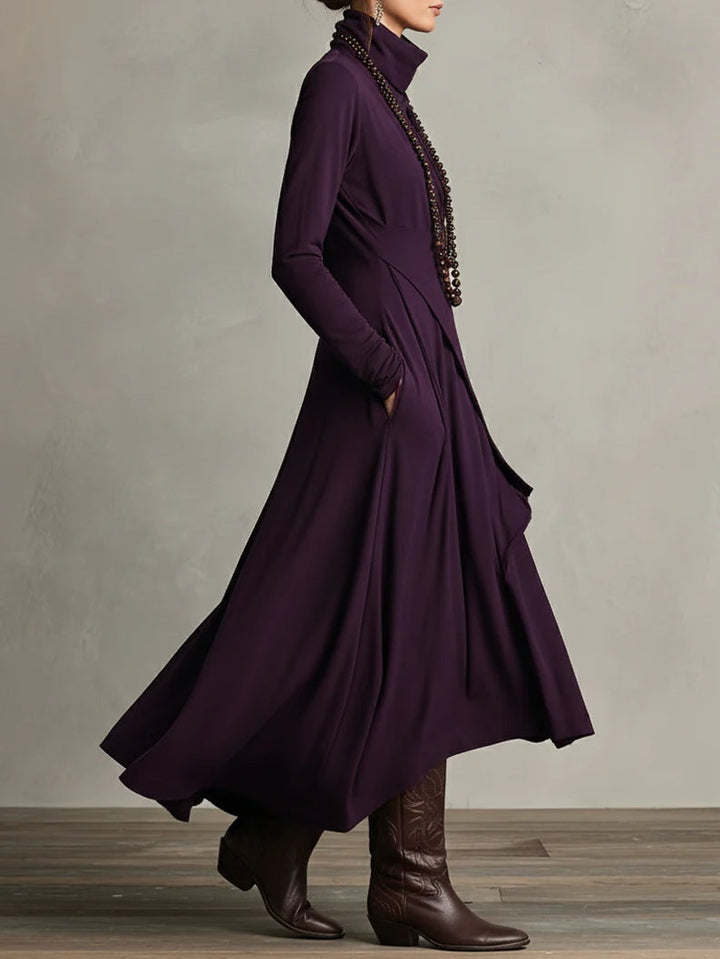 Aurelia |  Vestido largo con cuello alto