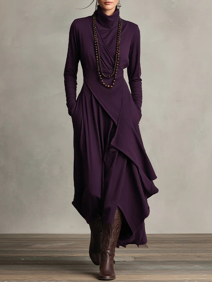 Aurelia |  Vestido largo con cuello alto