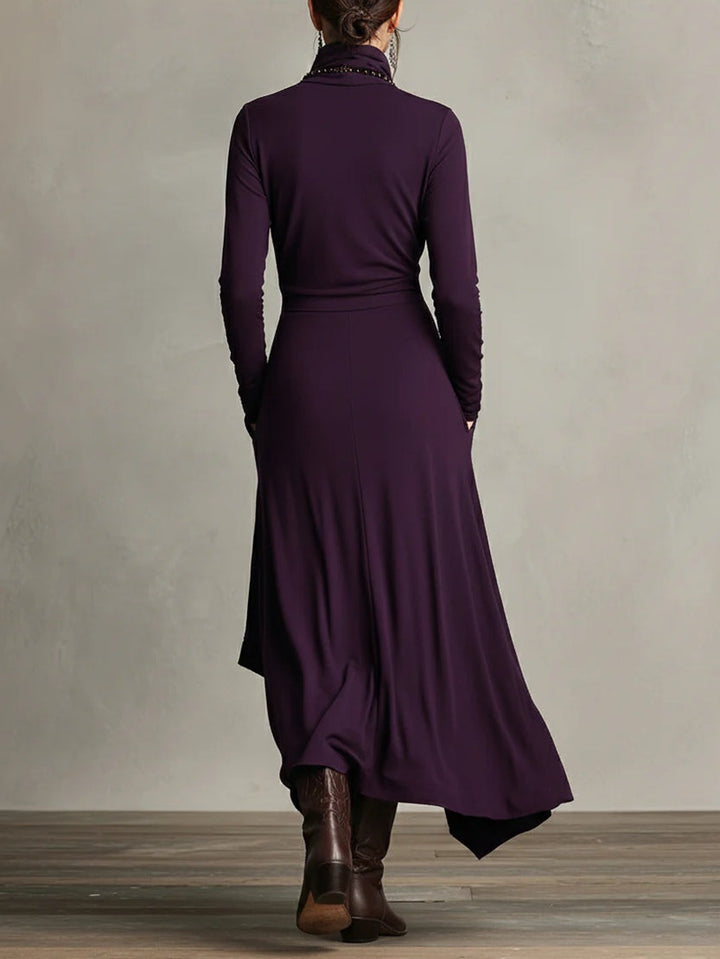 Aurelia |  Vestido largo con cuello alto