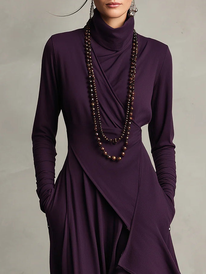 Aurelia |  Vestido largo con cuello alto