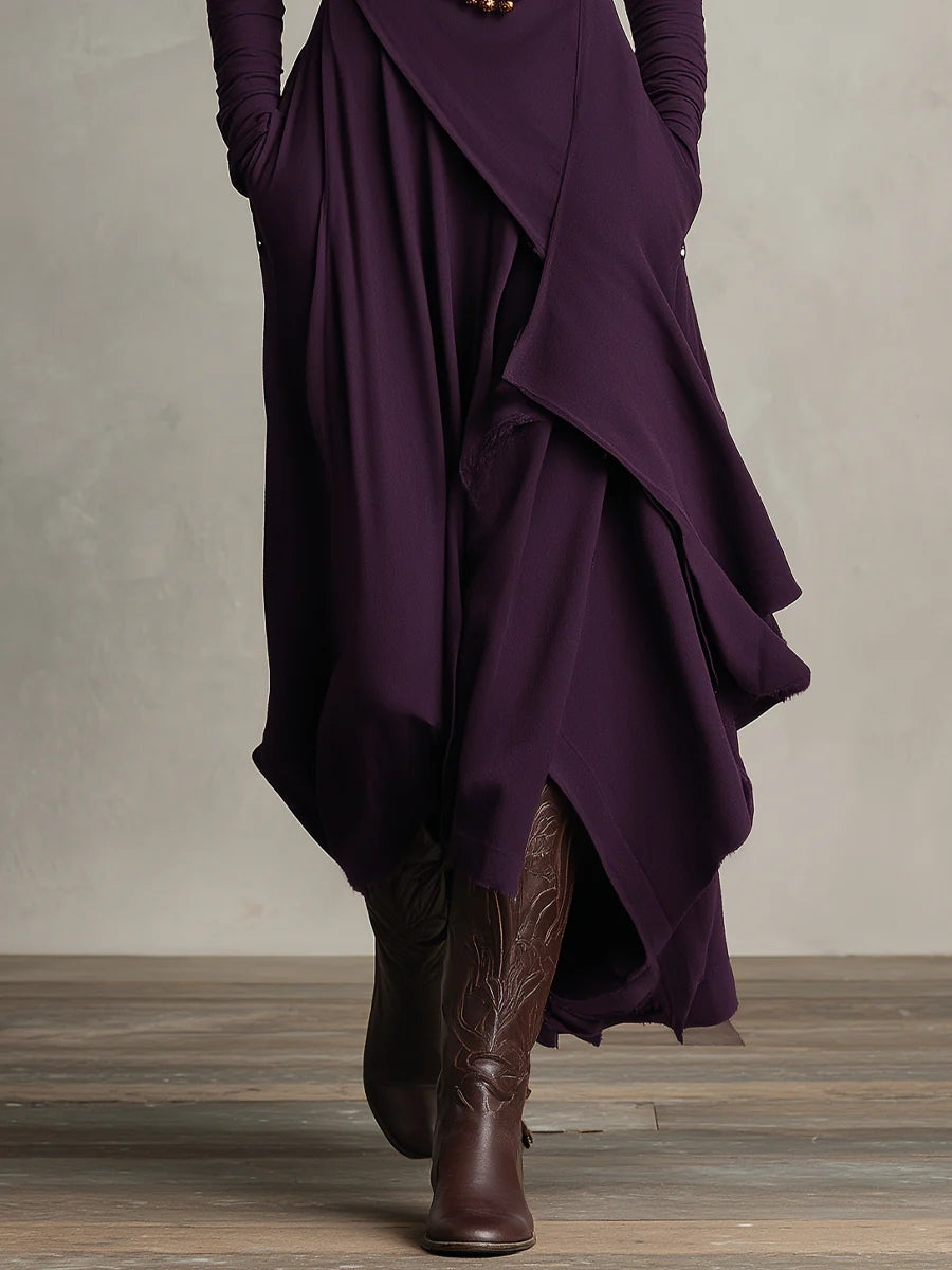 Aurelia |  Vestido largo con cuello alto