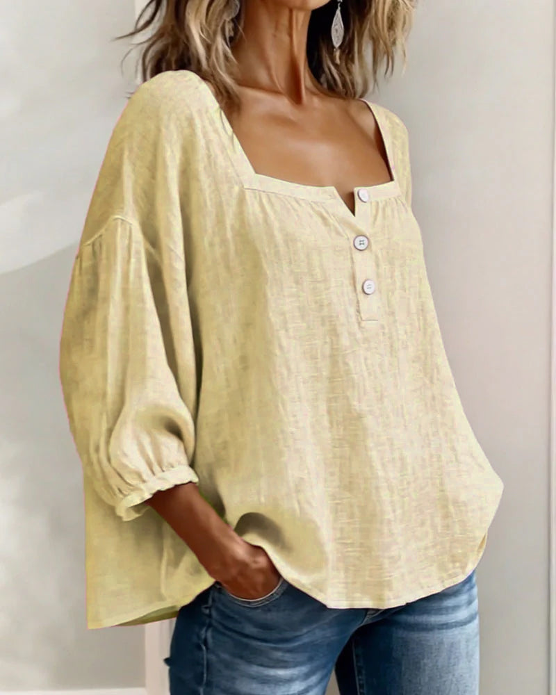 Alexandra | Blusa de cuello cuadrado