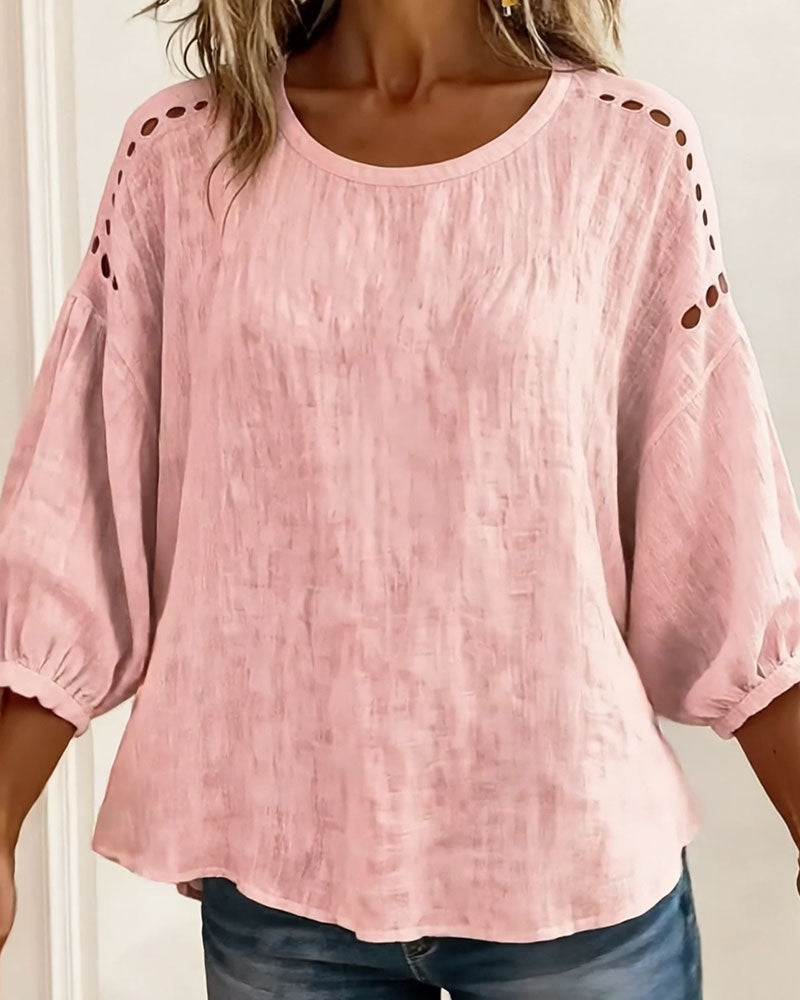 Victoria | Blusa de algodón Y Lino