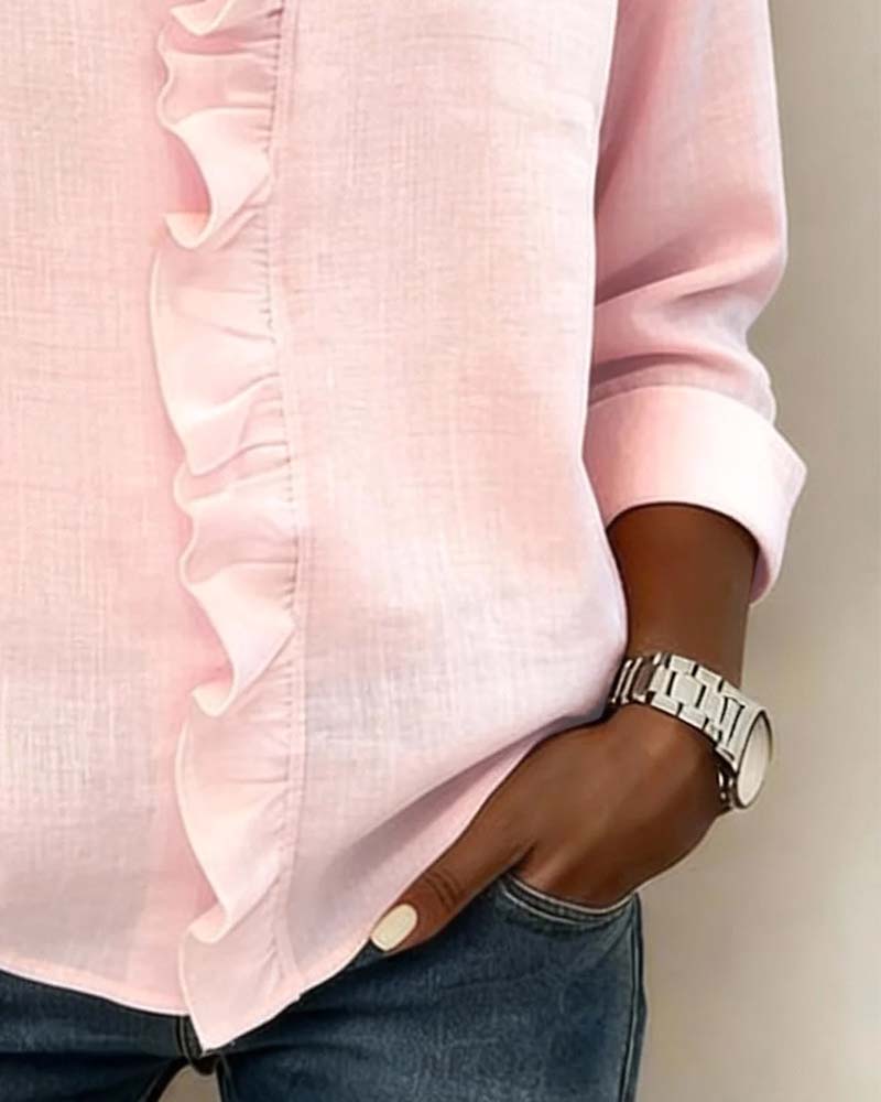 Nayla | Blusa fruncida de cuello en V
