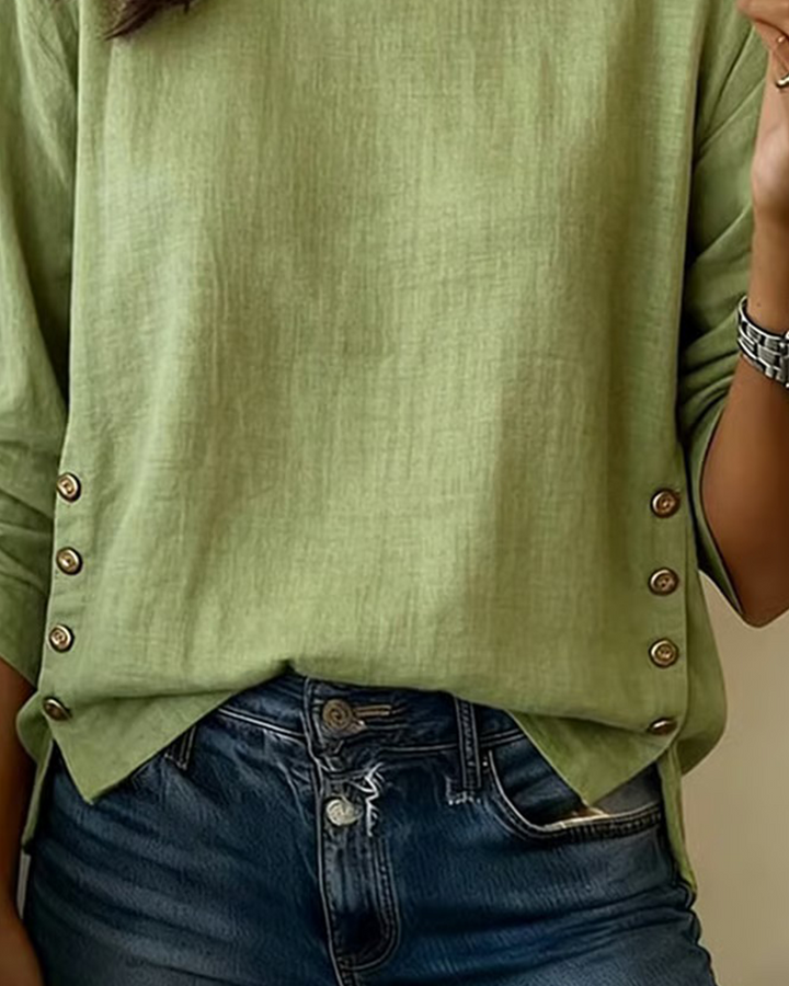 Laura | Top informal de cuello redondo