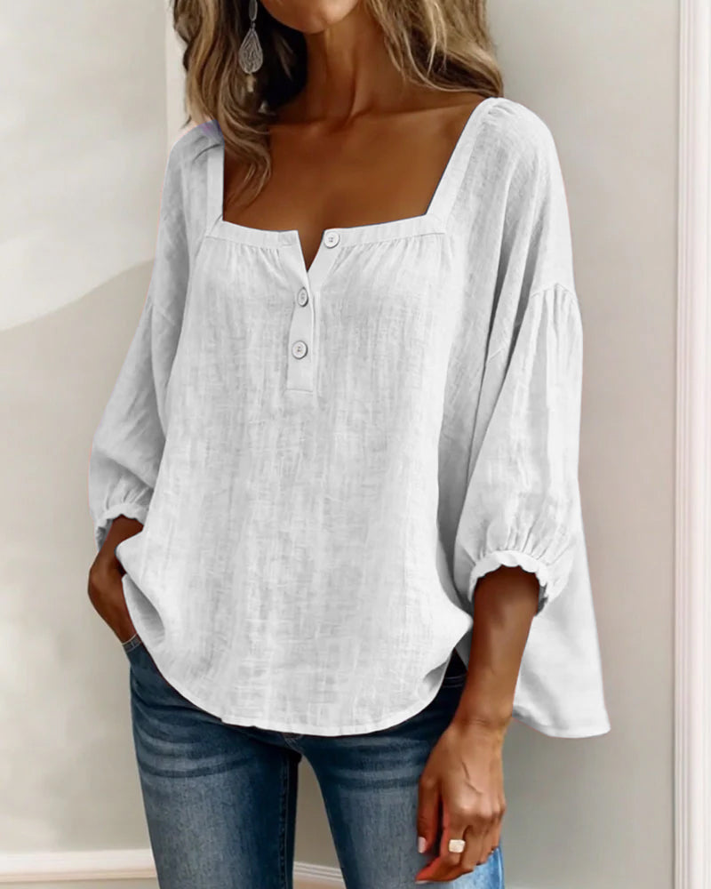 Alexandra | Blusa de cuello cuadrado