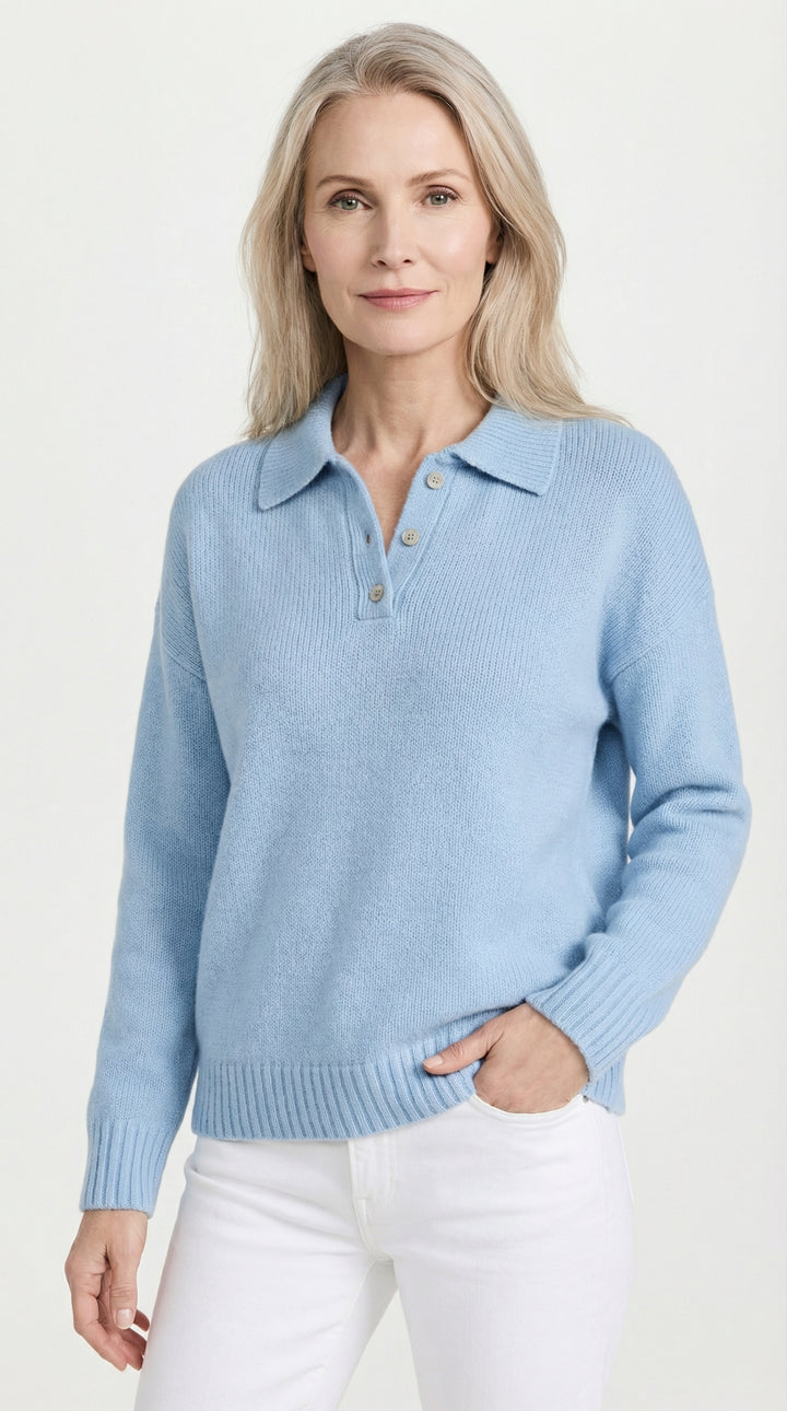 OLIVIA - Suéter Suave con Cuello de Polo