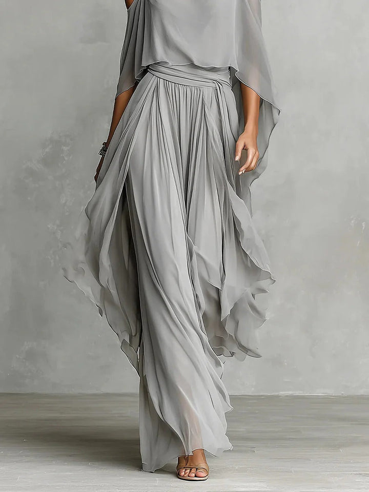 Isabela | Conjunto gris fluido