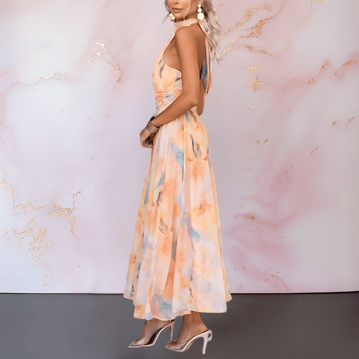 Esther | Vestido con estampado acuarela