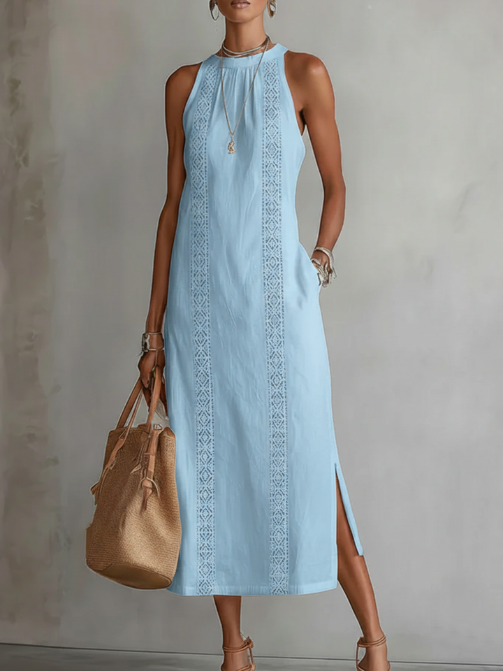 Bea | Vestido de Lino con Encaje