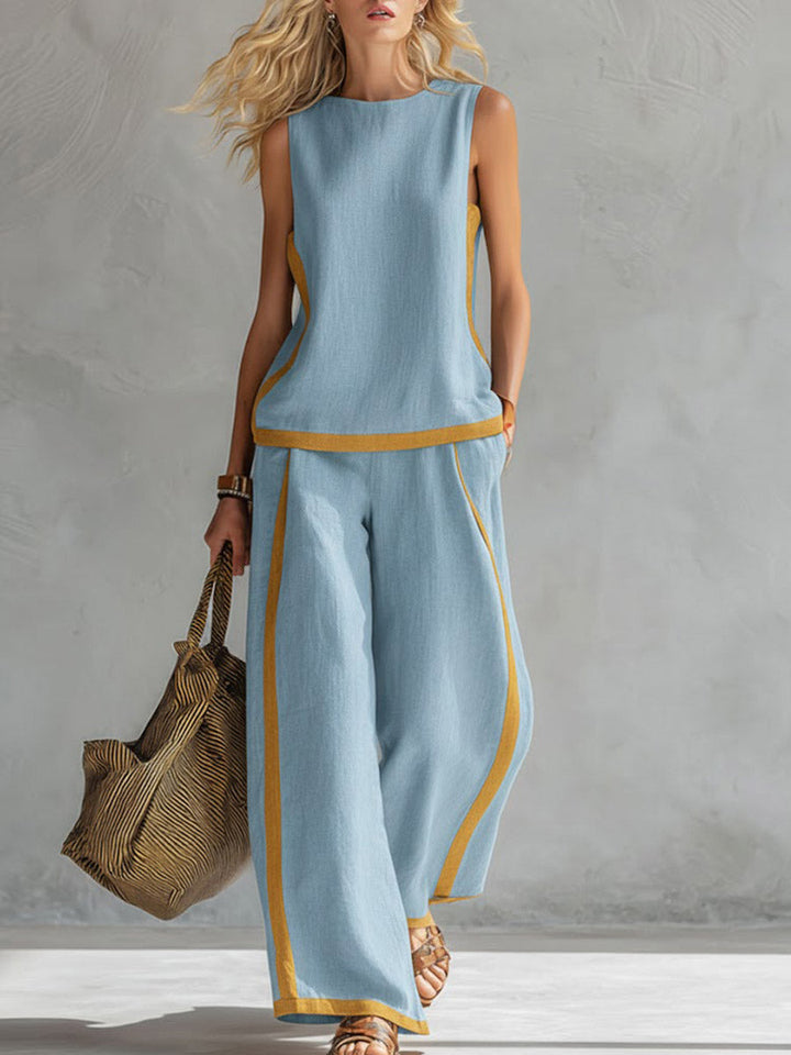 Eva | Conjunto Top y Pantalón de Lino