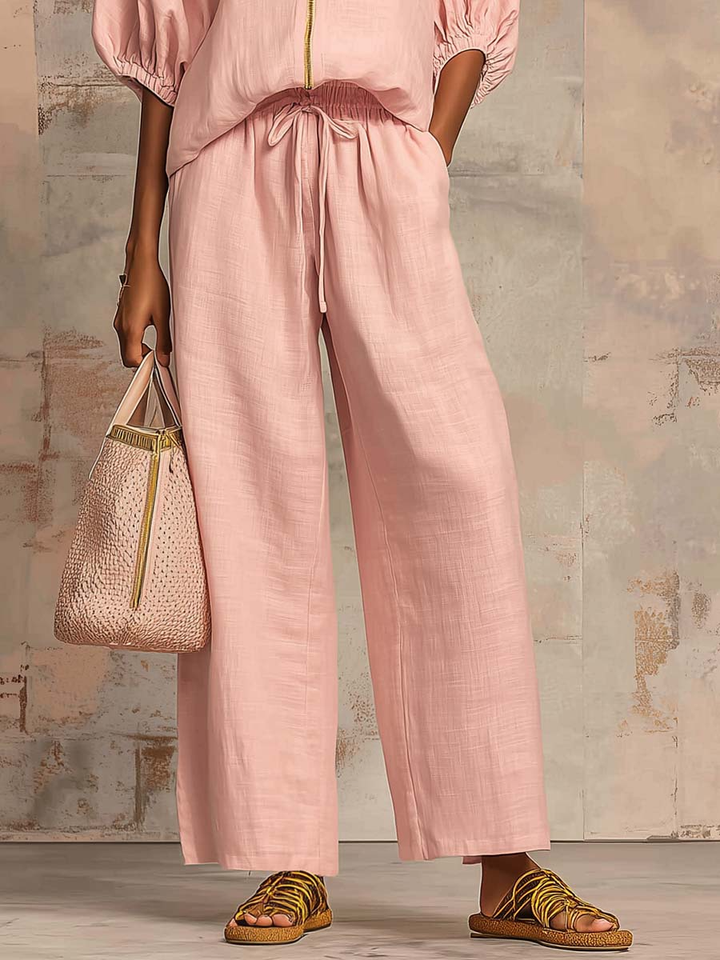 Marta | Conjunto Camisa y Pantalón Ancho