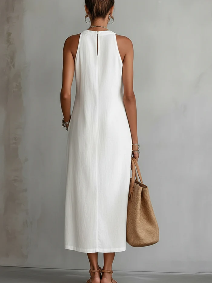 Bea | Vestido de Lino con Encaje