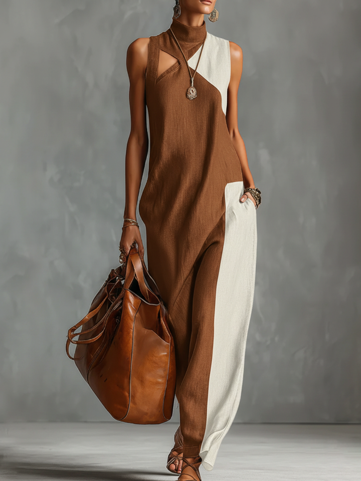 Giulia | Vestido Largo Bicolor