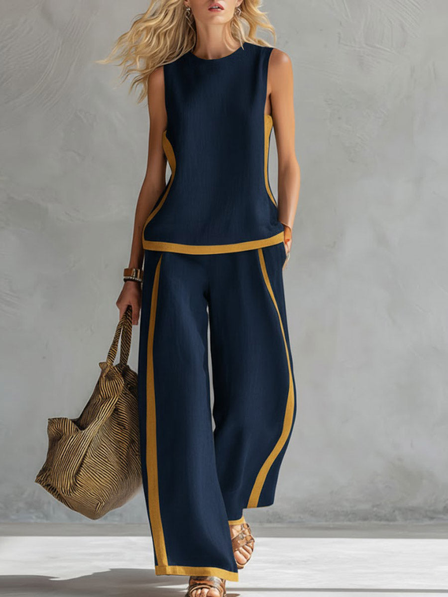 Eva | Conjunto Top y Pantalón de Lino