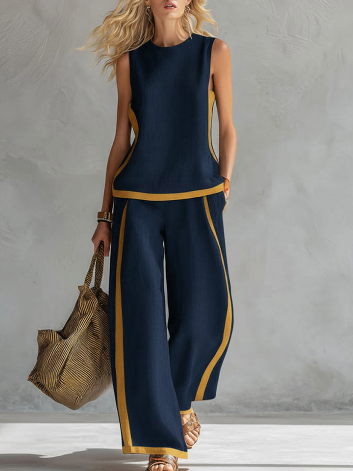 Eva | Conjunto Top y Pantalón de Lino