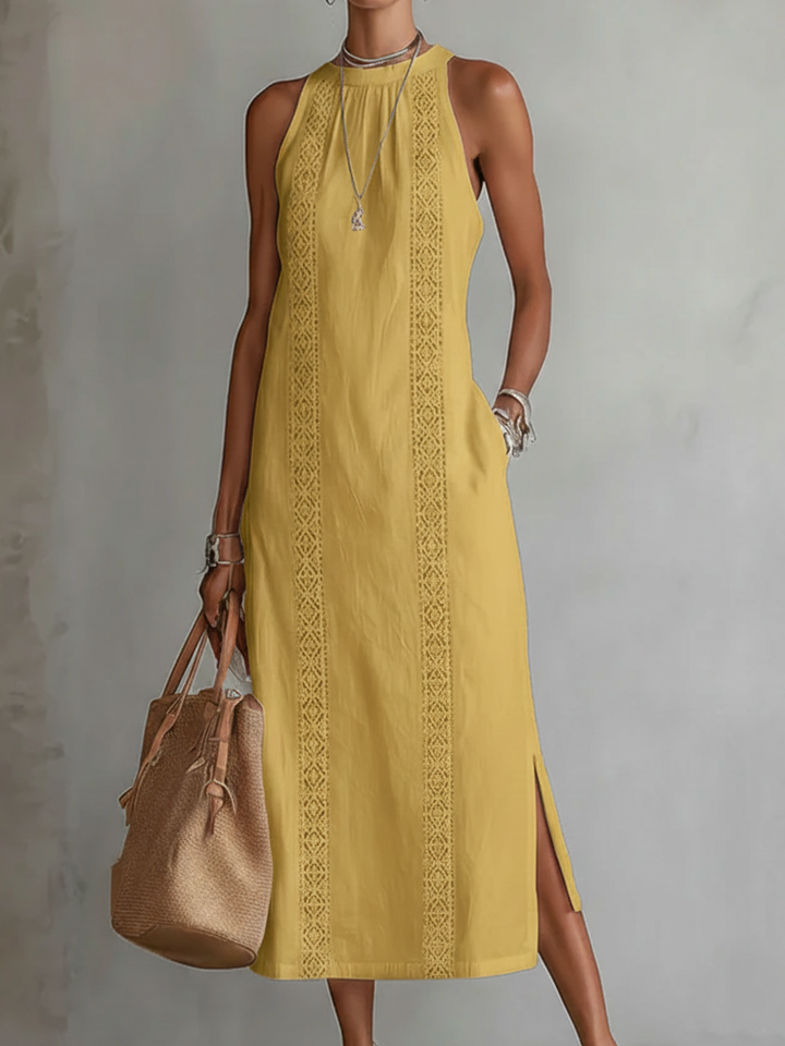 Bea | Vestido de Lino con Encaje